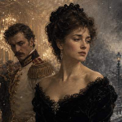 18th century painting depicting Anna Karenina to explain the narrator's opening line of happy families being all alike.